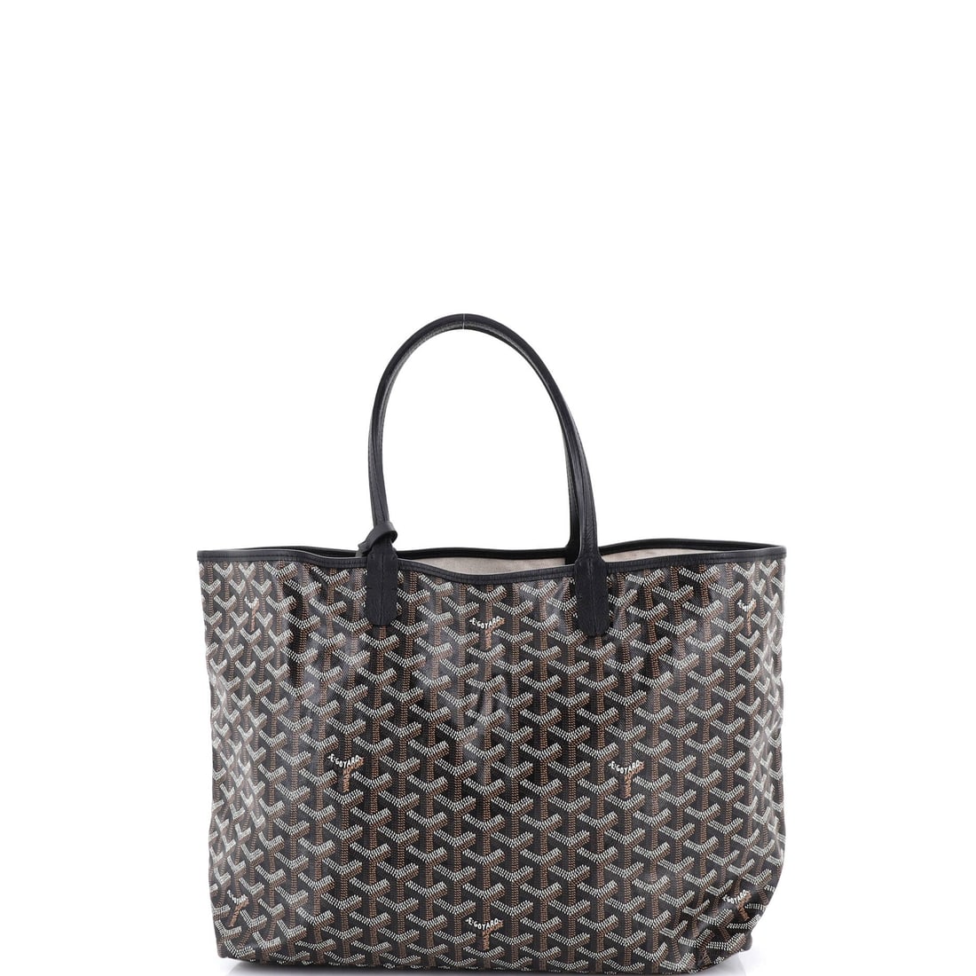 Goyard Saint Louis Tote Coated Canvas: Goyard's Saint Louis arrives in the architecture that made the line known: the reversible flat-tote silhouette that has been the house's quiet workhorse since the late 1990s. The piece is finished in