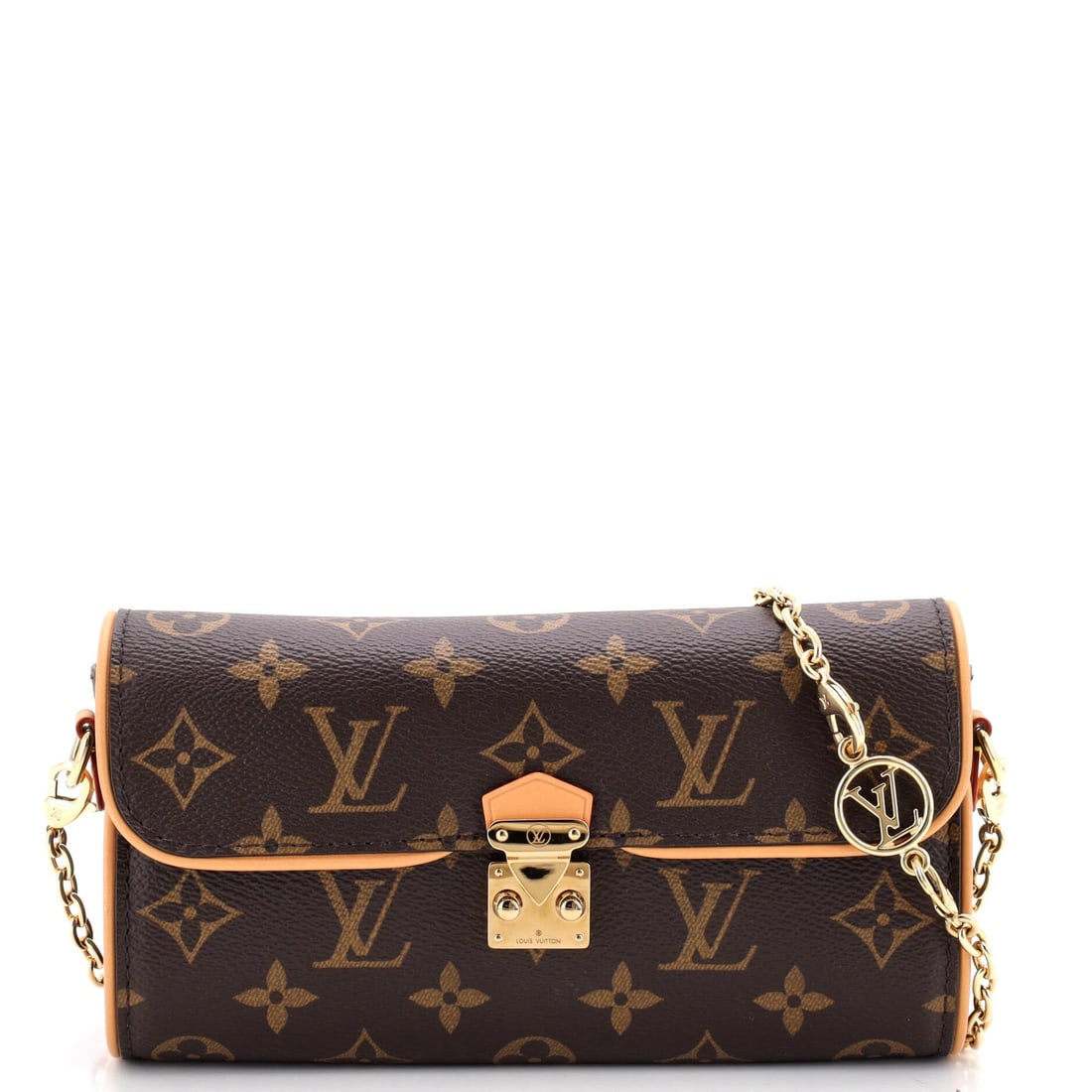 Louis Vuitton Camille Pochette Monogram Canvas: Set against its lineage, this Louis Vuitton Pochette reads as a measured example of the line, built around the slim, flat clutch profile sized to read as deliberate rather than decorative. Built from 