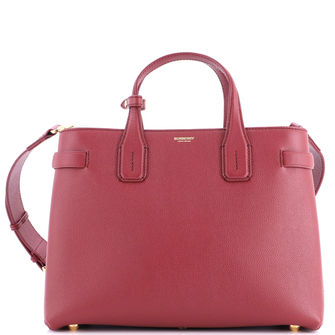 Burberry Banner NM Tote Leather with House Check Canvas: Pieces like this Burberry Banner are why the line is considered a baseline: the structured tote architecture with side belts and a clean top opening, sized to read as both day-bag and overnight. Built