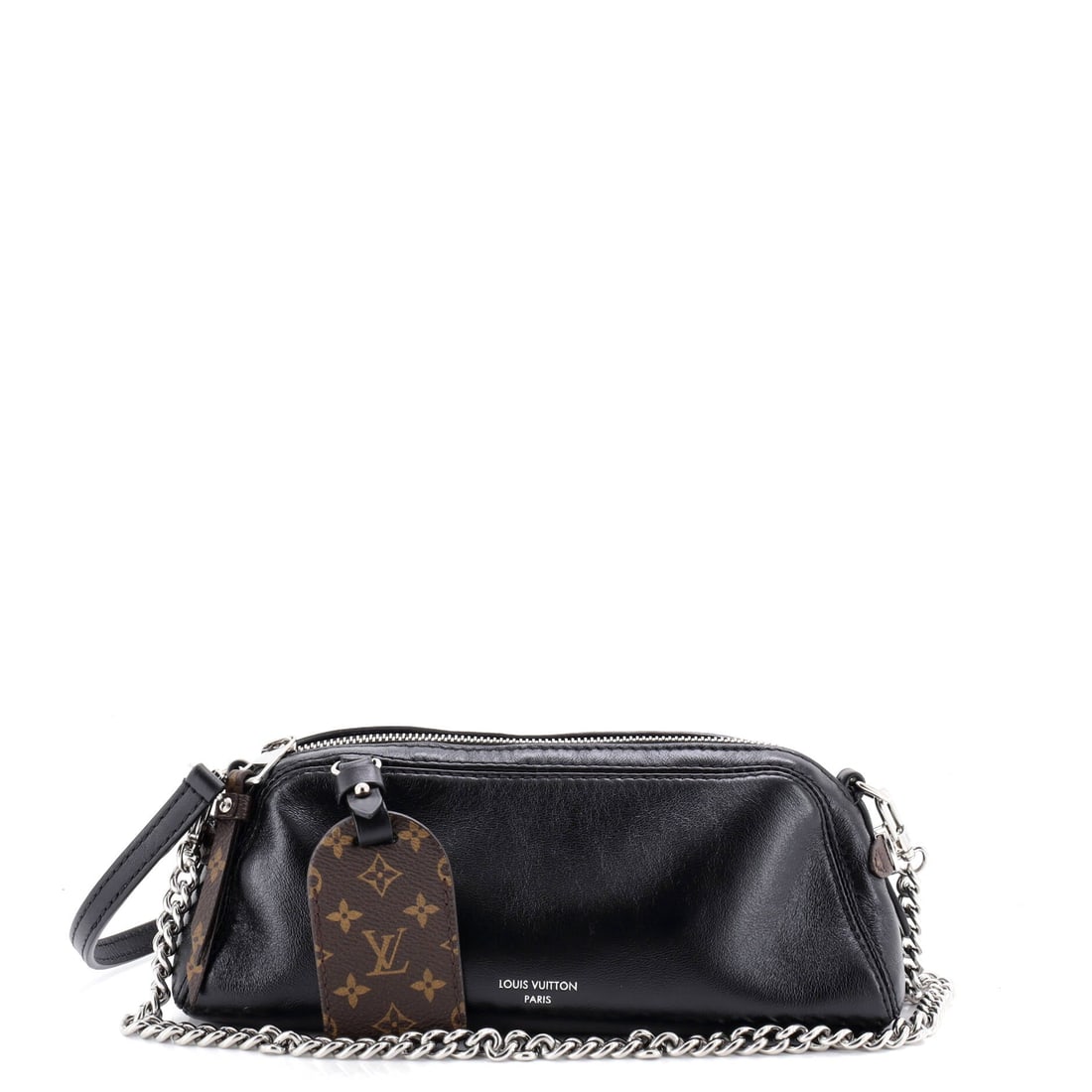 Louis Vuitton Pochette Vibe Shoulder Bag Leather with Monogram Canvas (1 of 7)