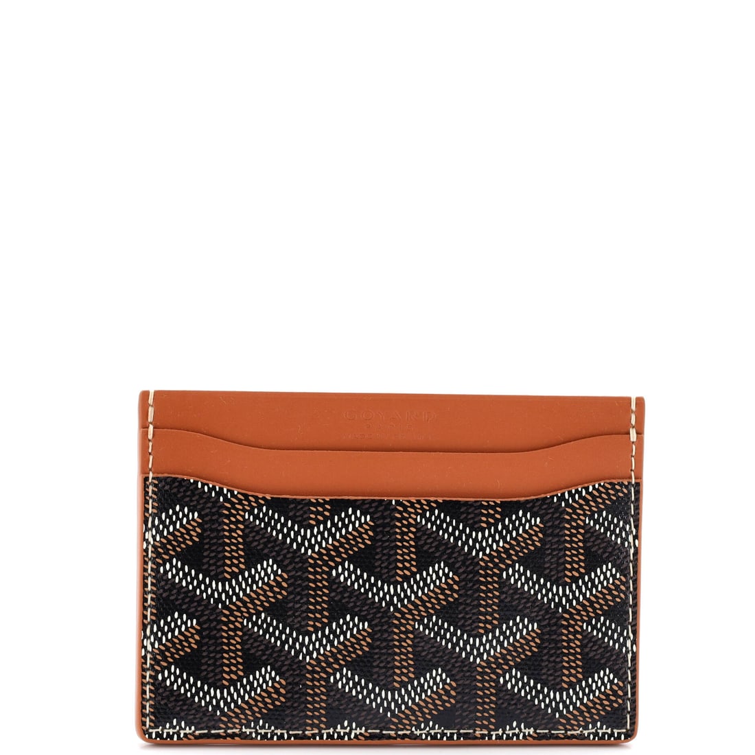 Goyard Saint Sulpice Card Holder Coated Canvas: Open the Card Holder once and the line announces itself: the slim card holder architecture sized for two essentials and a folded note. Built from the house's hand-painted coated cotton canvas, the