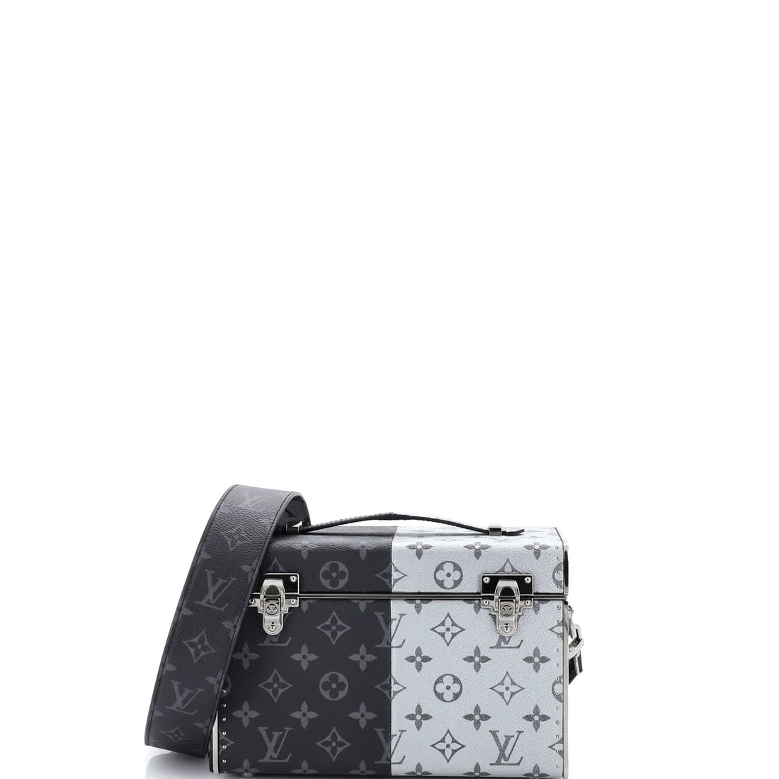 Louis Vuitton Trunk Shoulder Bag Monogram Eclipse Split Canvas (1 of 7)