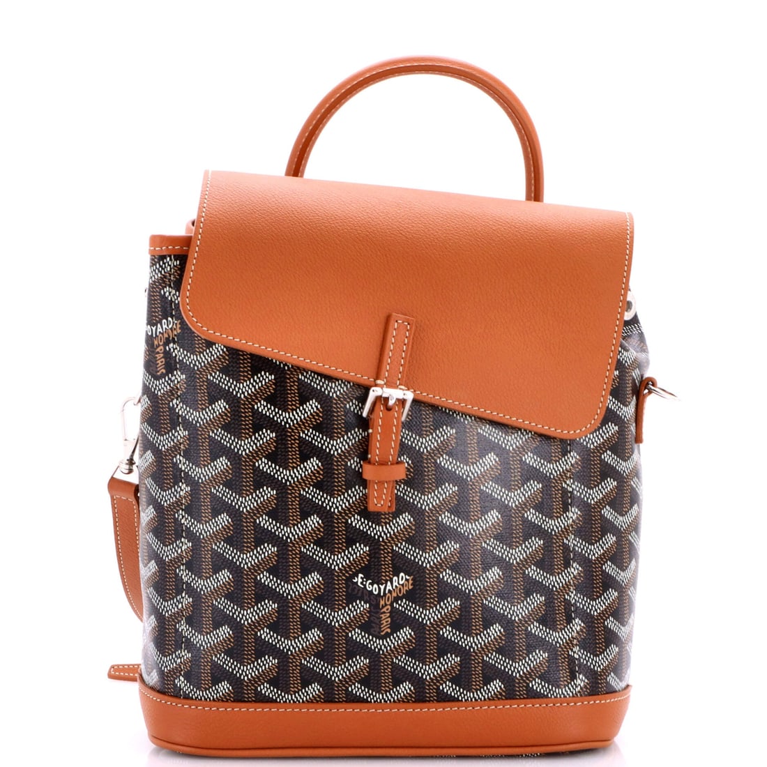 Goyard Alpin Backpack Coated Canvas: Properly seen, this Backpack carries the architecture the line has always relied on: the structured backpack silhouette finished in the line's signature material. It carries the house's hand-painted c