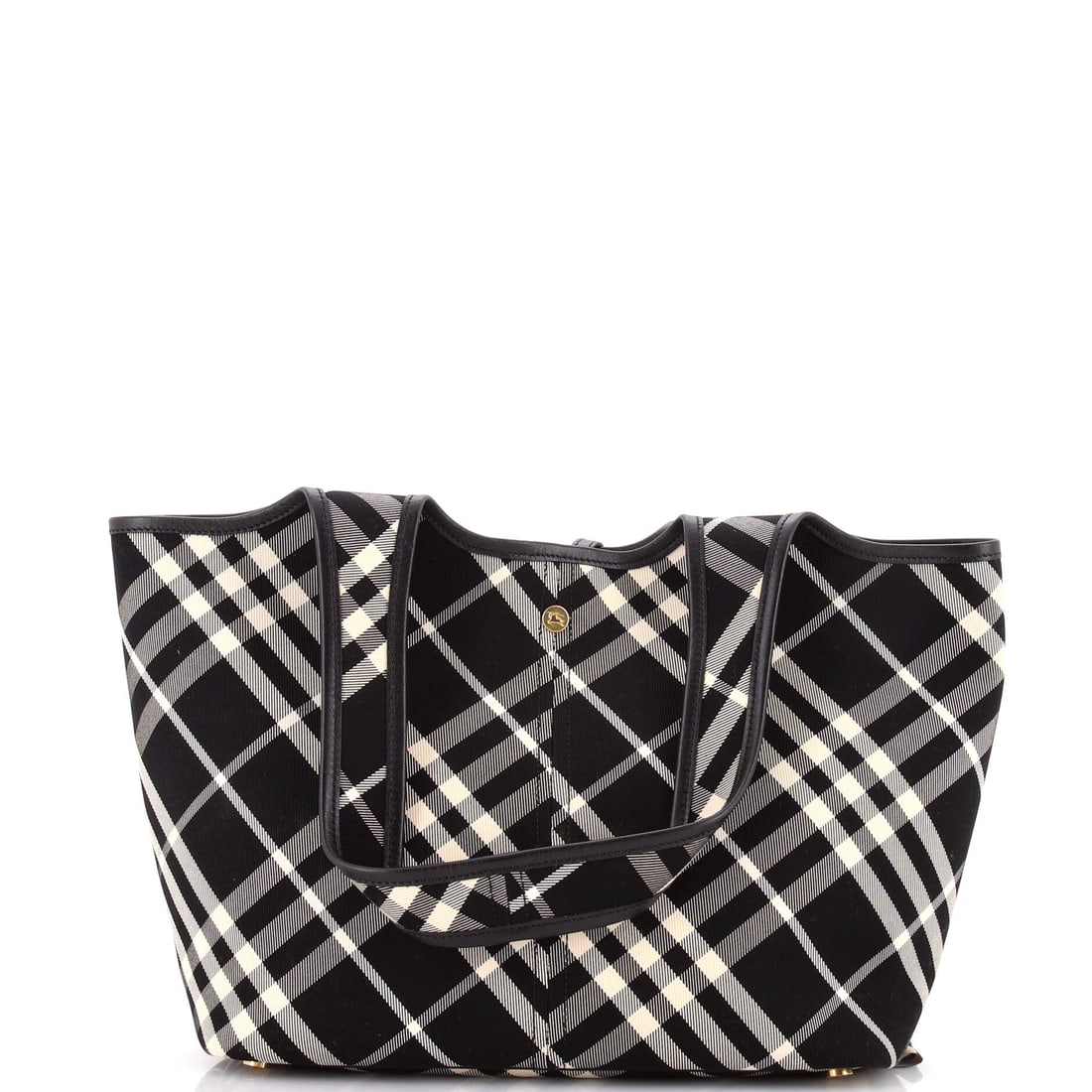 Burberry East-West Tote Vintage Check Canvas (1 of 7)