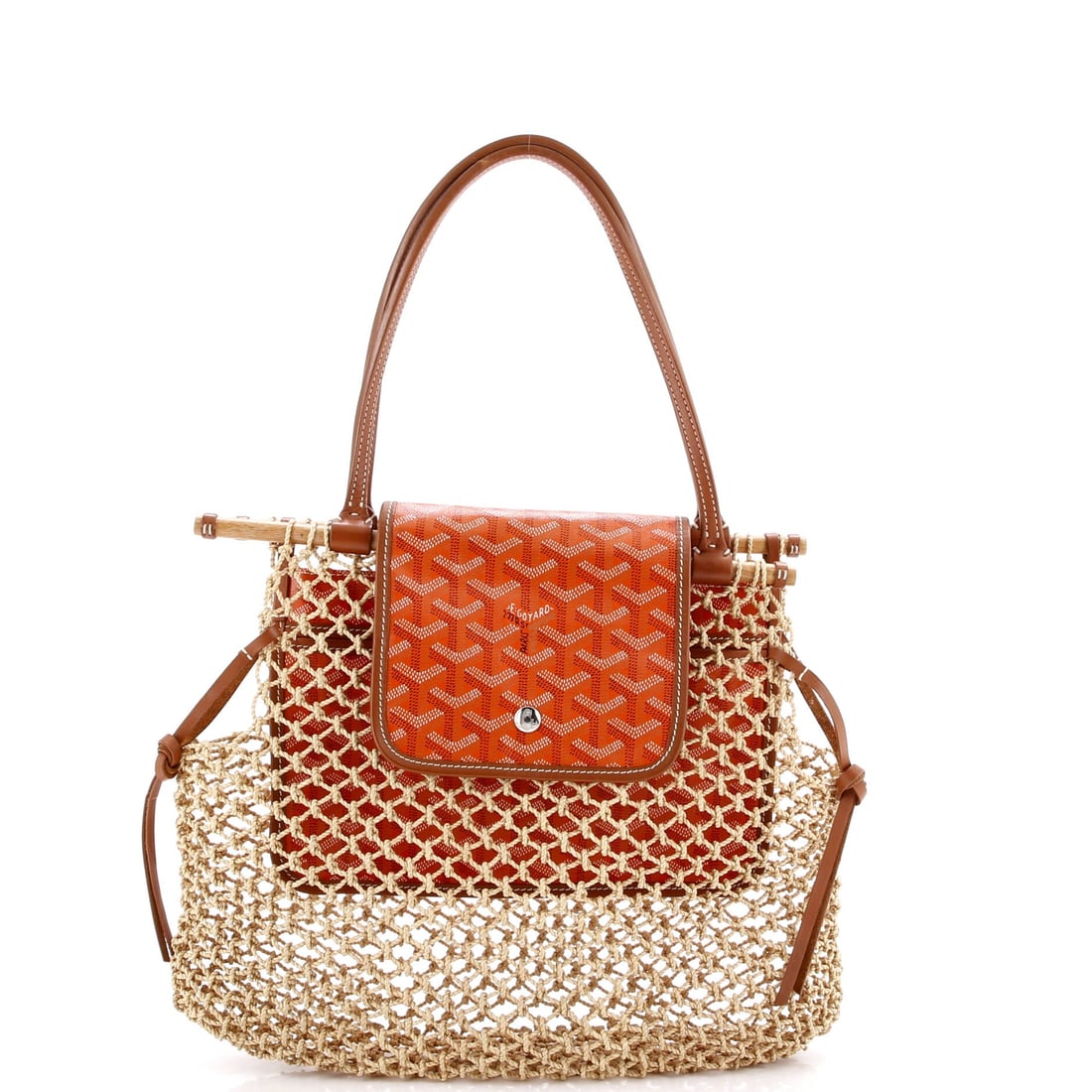 Goyard Aligre Bag Raffia Net with Coated Canvas (1 of 6)