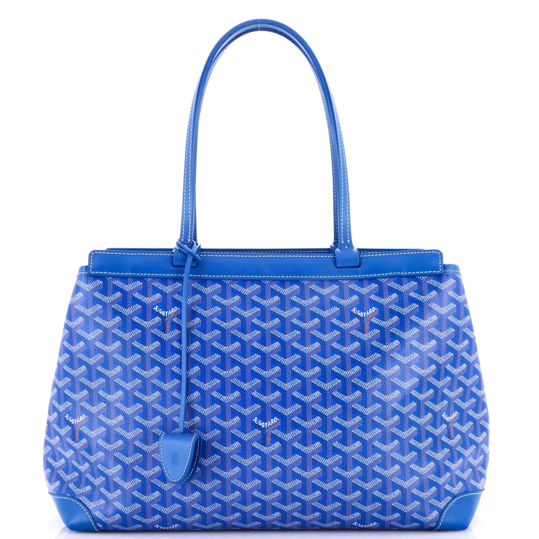 Goyard Bellechasse Bag Coated Canvas: Open the Bellechasse once and the line announces itself: the structured top-handle silhouette named for the Rue de Bellechasse in the seventh arrondissement. It is rendered in the house's hand-painted