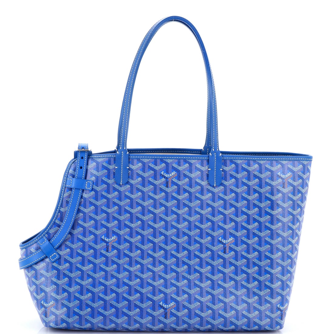 Goyard Chien Gris Pet Carrier Tote Coated Canvas: Read this Chien Gris against its lineage and the design choices line up exactly: the pet-carrier silhouette Goyard has continued to hand-finish to order for over a century. It is rendered in the house