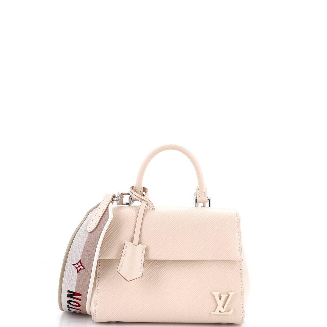 Louis Vuitton Cluny Top Handle Bag Epi Leather: At full read, the Cluny is exactly what the line has always promised: the boxy top-handle silhouette named for the medieval museum across the river from Vuitton's Paris atelier. The finish is Epi -