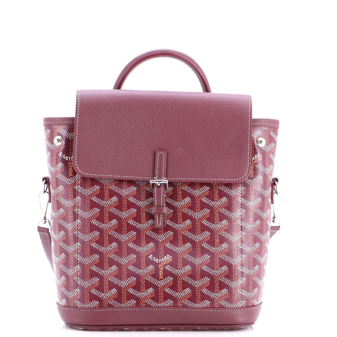 Goyard Alpin Backpack Coated Canvas: Pieces like this Goyard Backpack are why the line is considered a baseline: the structured backpack silhouette finished in the line's signature material. The finish is the house's hand-painted coated