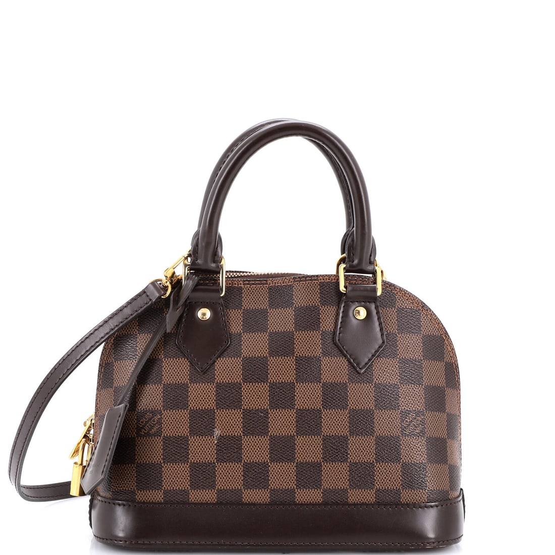 Louis Vuitton Alma Handbag Damier: Set against its lineage, this Louis Vuitton Alma reads as a measured example of the line, built around the structured, dome-topped silhouette Gaston-Louis Vuitton drew up for Coco Chanel in 1934. It i