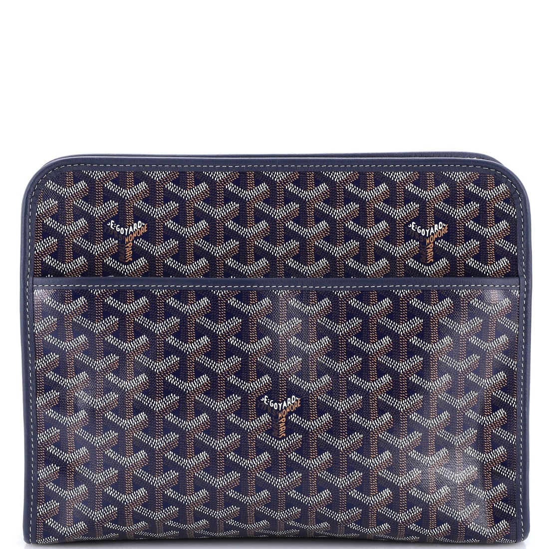 Goyard Jouvence Toiletry Pouch Coated Canvas: The Toiletry arrives here in the form the line is known for: the soft toiletry pouch silhouette finished in the house's signature canvas. It carries the house's hand-painted coated cotton canvas, and 