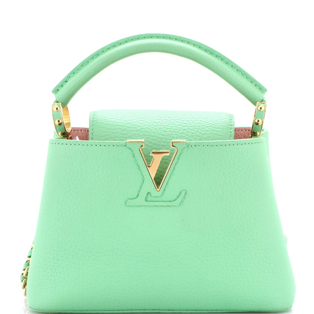 Louis Vuitton Braided Chain Capucines Bag Taurillon Leather (1 of 8)