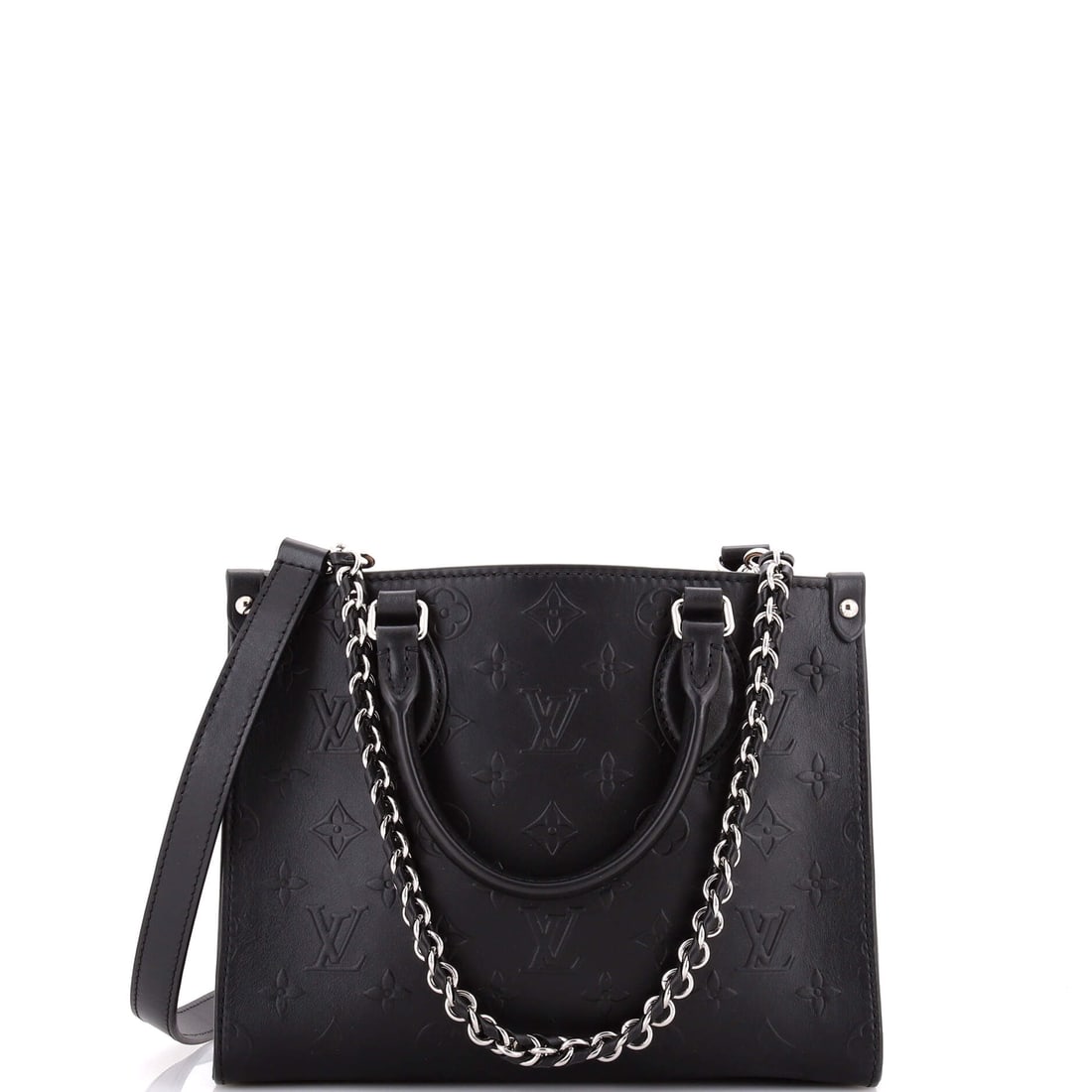 Louis Vuitton OnTheGo Tote Monogram Bold Leather: The reason the OnTheGo continues to anchor the Louis Vuitton catalogue is simple: the open-tote architecture with twin handles top and shoulder, sized to carry a laptop and a paperback in the same com