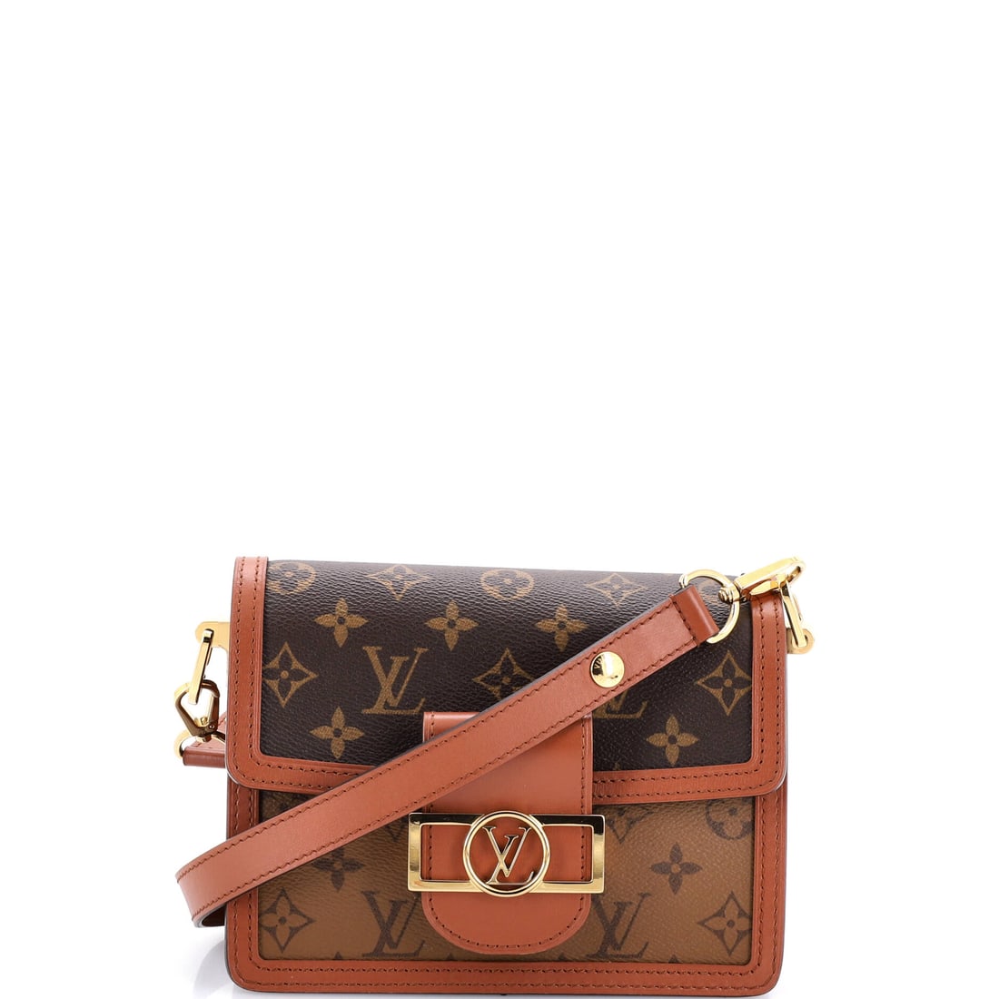 Louis Vuitton Dauphine Shoulder Bag Reverse Monogram Canvas: Set against its lineage, this Louis Vuitton Dauphine reads as a measured example of the line, built around the archive-flap silhouette Nicolas Ghesquiere pulled out of the Vuitton archives in 2019, wi