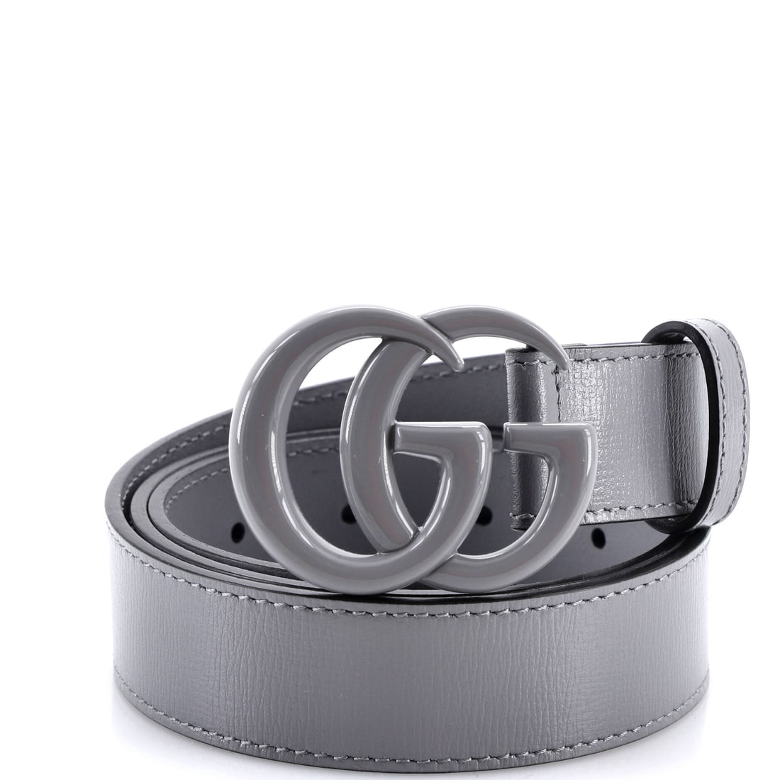 Gucci GG Marmont Monochrome Belt Leather with Enamel: What anchors this Gucci Marmont is precisely what anchors the line: the belt silhouette, drawn to the working hardware and material vocabulary the Gucci Marmont line has stood for across reissues. The
