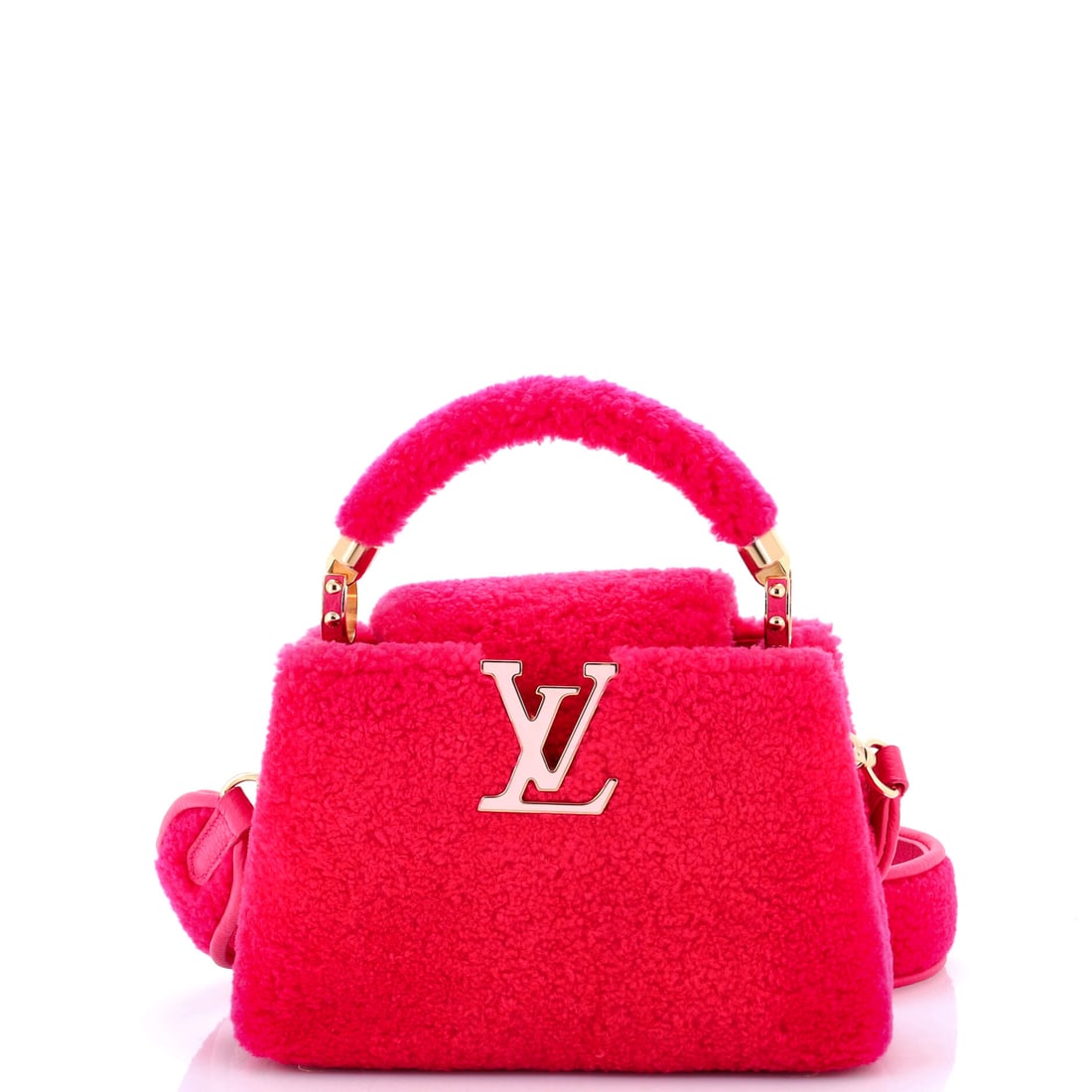 Louis Vuitton Capucines Bag Shearling (1 of 6)