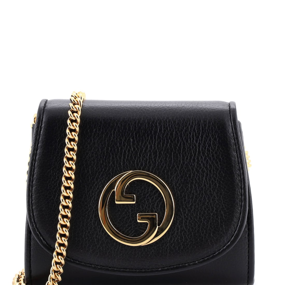 Gucci Blondie NM Wallet on Chain Leather: Examined closely, the Wallet on Chain resolves around a single design idea: the chain-strap reading of the line's flap wallet, sized to read more crossbody than SLG. The 4 by 5 by 1 inch format reads 
