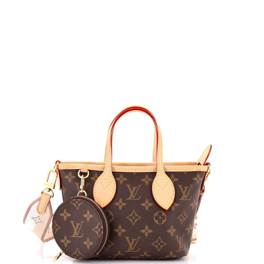 Louis Vuitton Neverfull NM Tote Monogram Canvas: Louis Vuitton's Neverfull arrives in the architecture that made the line known: the flat shoulder straps, the cinched side ties and the open-tote architecture that gave the line its name. It carries M