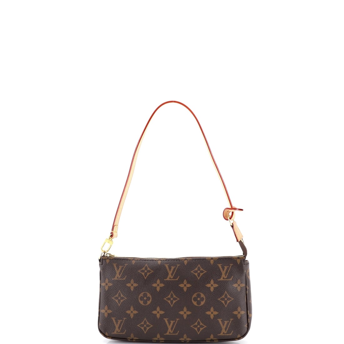 Louis Vuitton Pochette Accessoires NM Monogram Canvas: Carried right, the Pochette reads as the house's working signature: the slim, flat clutch profile sized to read as deliberate rather than decorative. It carries Monogram canvas - the printed cotton-co