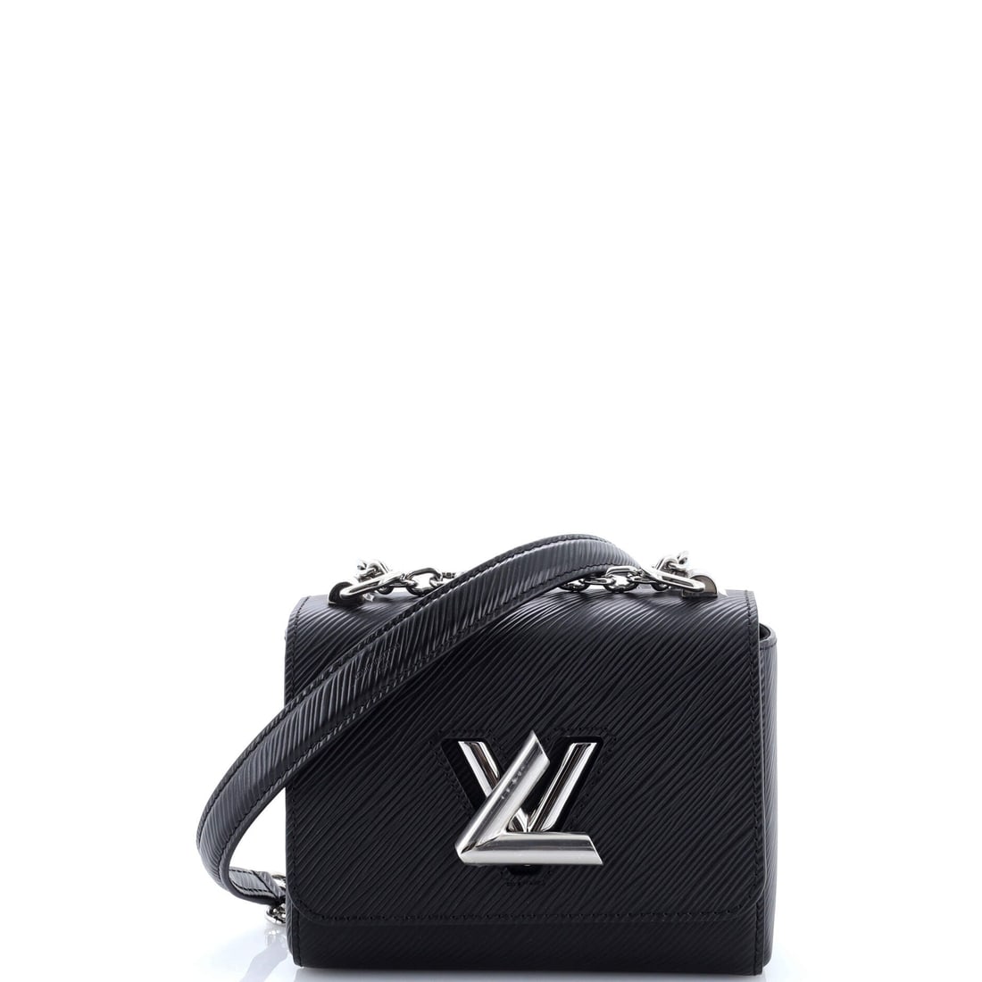 Louis Vuitton Twist Handbag Epi Leather: Among Louis Vuitton's working silhouettes, the Twist is the one collectors return to first - the twisting LV clasp Nicolas Ghesquiere drew for his first Vuitton collection in 2015. The piece is finish