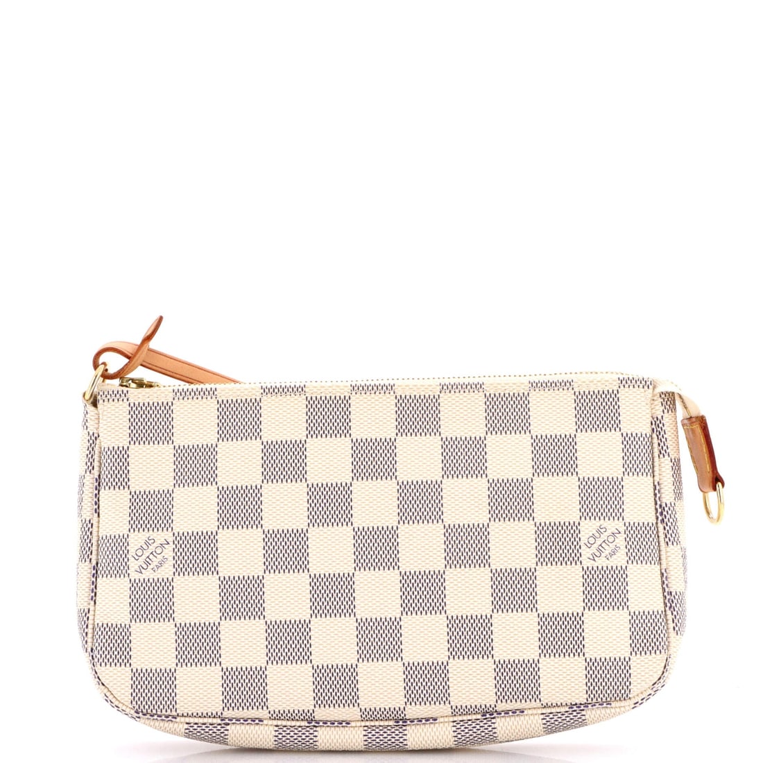 Louis Vuitton Pochette Accessoires Damier: Louis Vuitton's Pochette arrives in the architecture that made the line known: the slim, flat clutch profile sized to read as deliberate rather than decorative. It is finished in Damier - Vuitton's