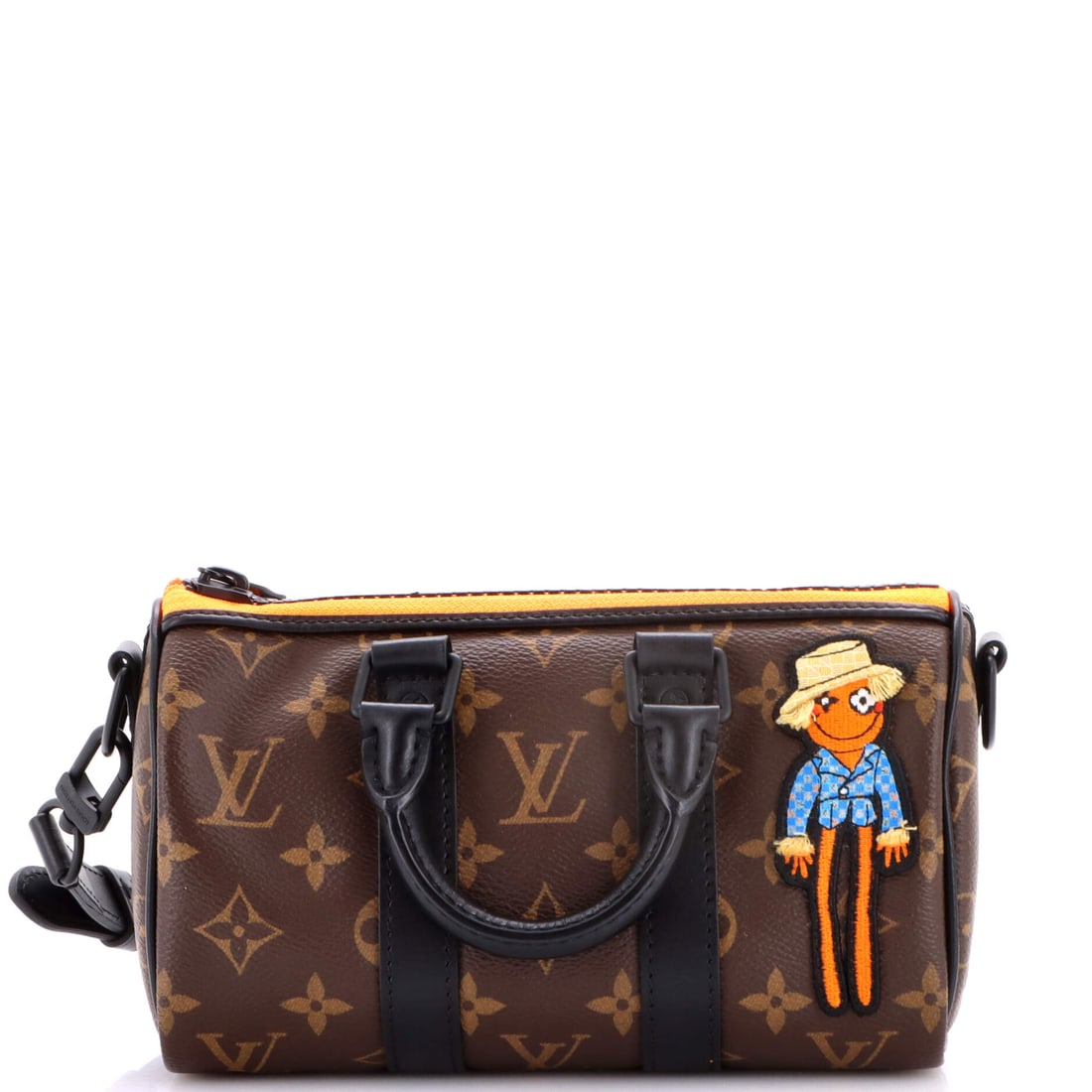 Louis Vuitton Keepall Bandouliere Bag Monogram Canvas with LV Friends Patch (1 of 8)