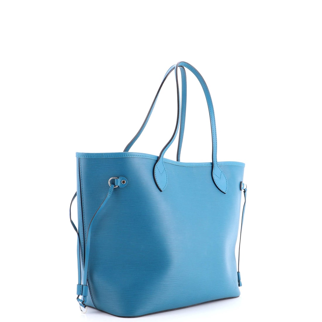 Louis Vuitton Neverfull Tote Epi Leather: Read this Neverfull against its lineage and the design choices line up exactly: the flat shoulder straps, the cinched side ties and the open-tote architecture that gave the line its name. Worked in