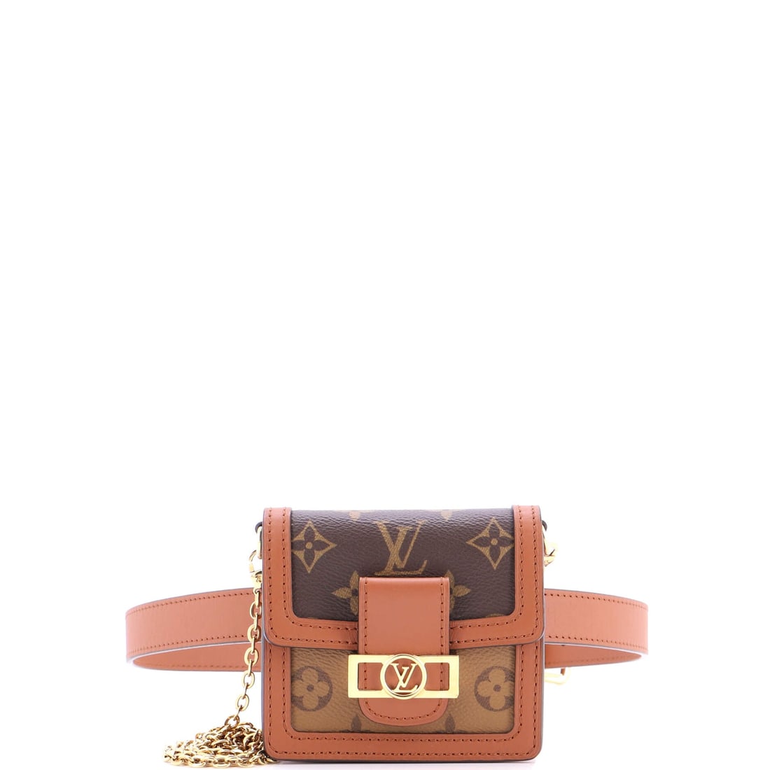 Louis Vuitton Dauphine Bumbag Reverse Monogram Canvas: The reason the Dauphine continues to anchor the Louis Vuitton catalogue is simple: the archive-flap silhouette Nicolas Ghesquiere pulled out of the Vuitton archives in 2019, with the dual-monogram,