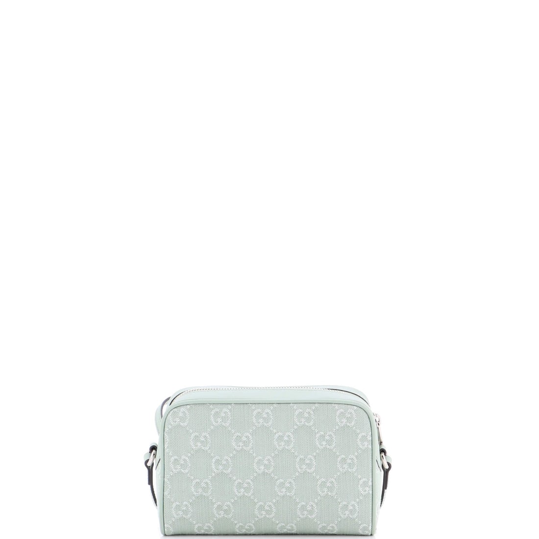 Gucci Ophidia Shoulder Bag NM GG Denim and Leather: Gucci's Ophidia arrives in the architecture that made the line known: the boxy silhouette finished with the green-red-green Web stripe Aldo Gucci first stitched onto saddlery in the 1950s. Sized with 