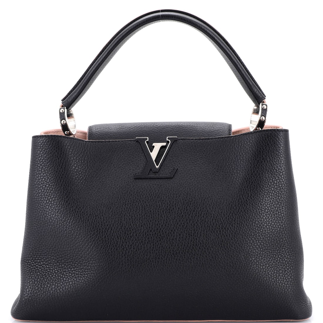 Louis Vuitton Capucines Bag Leather: The reason the Capucines continues to anchor the Louis Vuitton catalogue is simple: the proportion the line has kept across reissues. Its 10 by 14 by 6 inch footprint gives it a confident