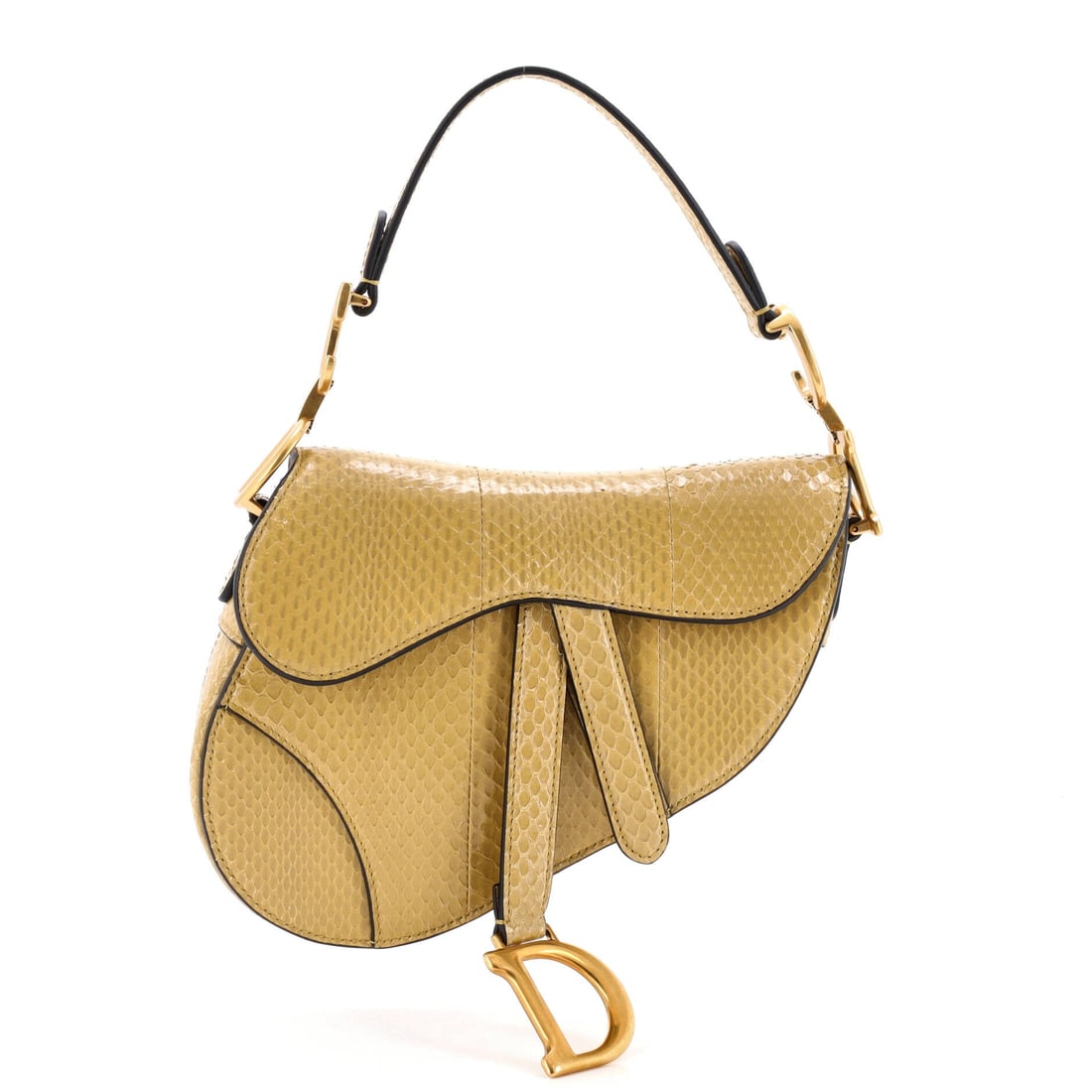 Christian Dior Saddle Handbag Python (1 of 5)