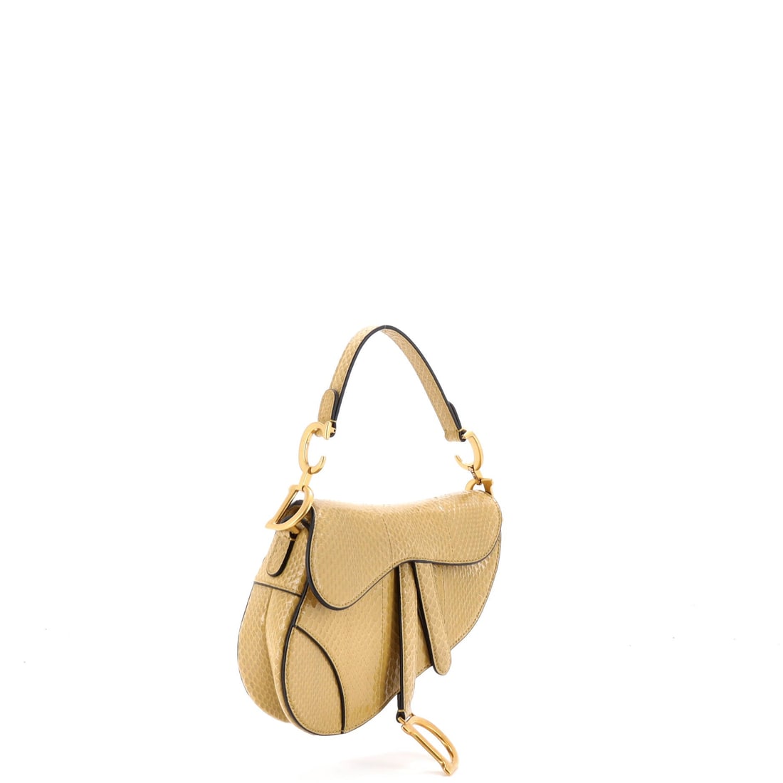 Christian Dior Saddle Handbag Python - 2