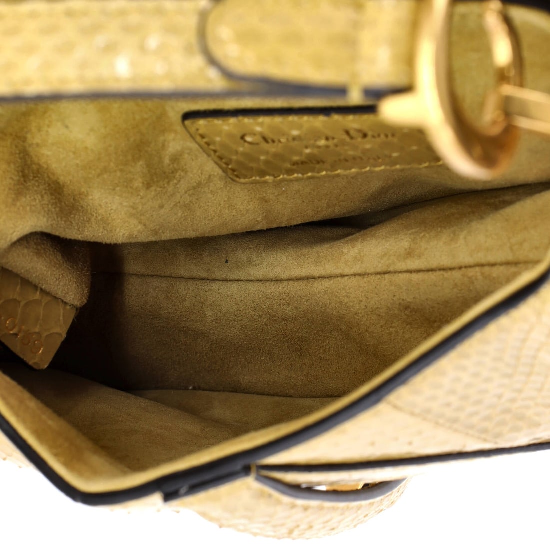 Christian Dior Saddle Handbag Python - 4