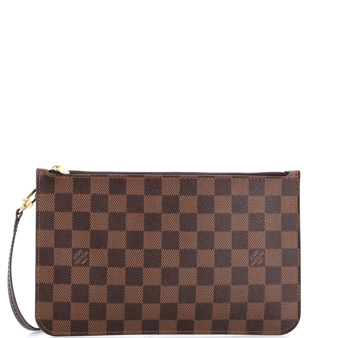 Louis Vuitton Neverfull Pochette Damier: The reason the Neverfull continues to anchor the Louis Vuitton catalogue is simple: the flat shoulder straps, the cinched side ties and the open-tote architecture that gave the line its name. It carri