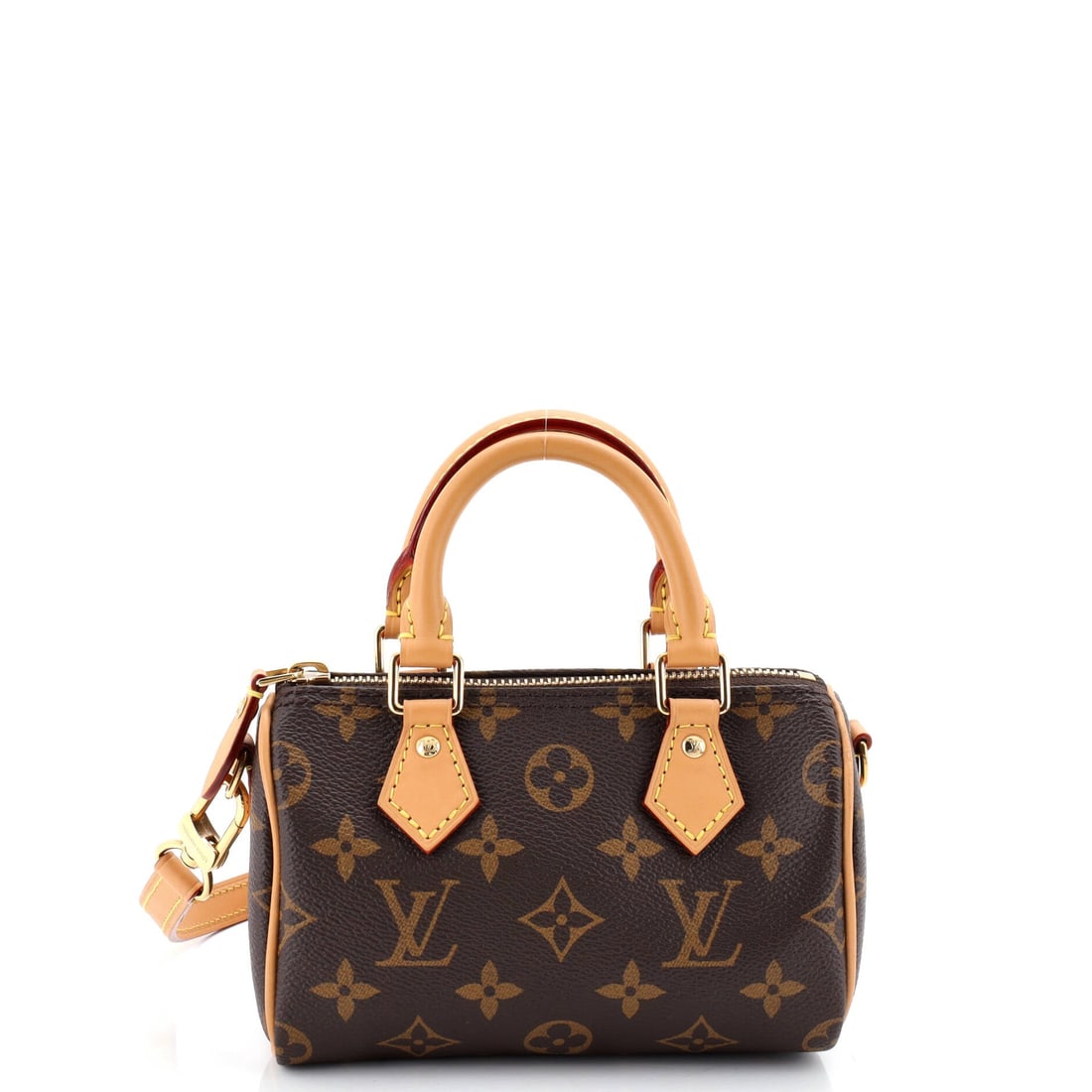 Louis Vuitton Speedy Bandouliere NM Bag Monogram Canvas: What anchors this Louis Vuitton Speedy is precisely what anchors the line: the rolled top handles, the curved silhouette and the front-and-back symmetry that have made it the most copied bag in handba