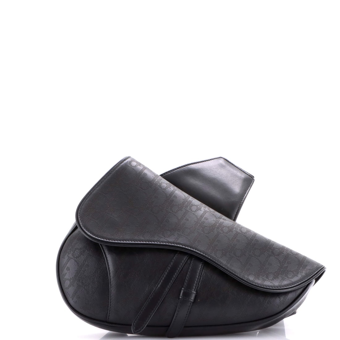 Christian Dior Saddle Crossbody Bag Oblique Galaxy Leather: Set against its lineage, this Christian Dior Saddle reads as a measured example of the line, built around the asymmetric, stirrup-clasp silhouette John Galliano drew up for Dior in 1999. The finish is
