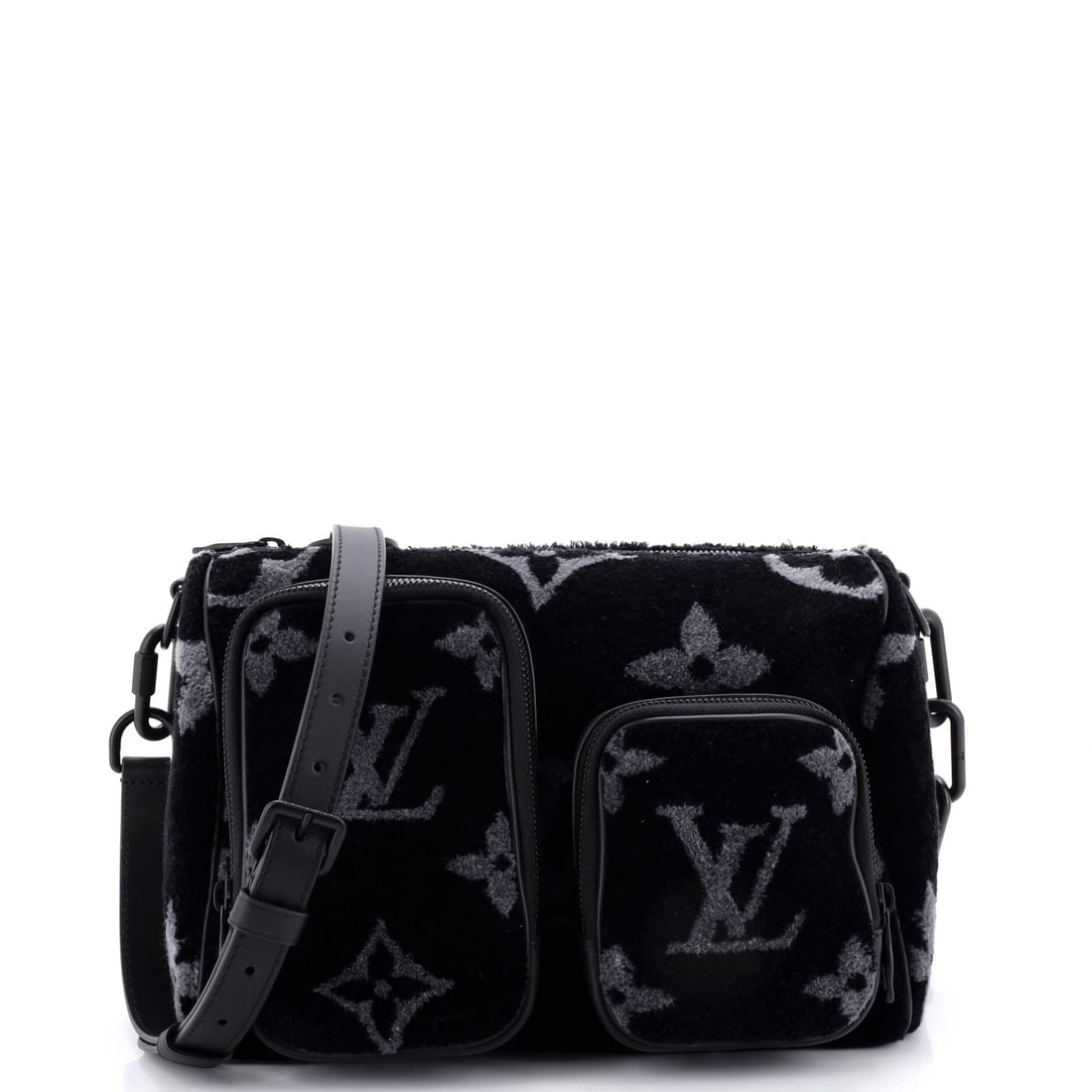 Louis Vuitton Speedy Multipocket Bag Monogram Eclipse Tuffetage: This is the Speedy as the line is meant to read - the rolled top handles, the curved silhouette and the front-and-back symmetry that have made it the most copied bag in handbag history, in the proport