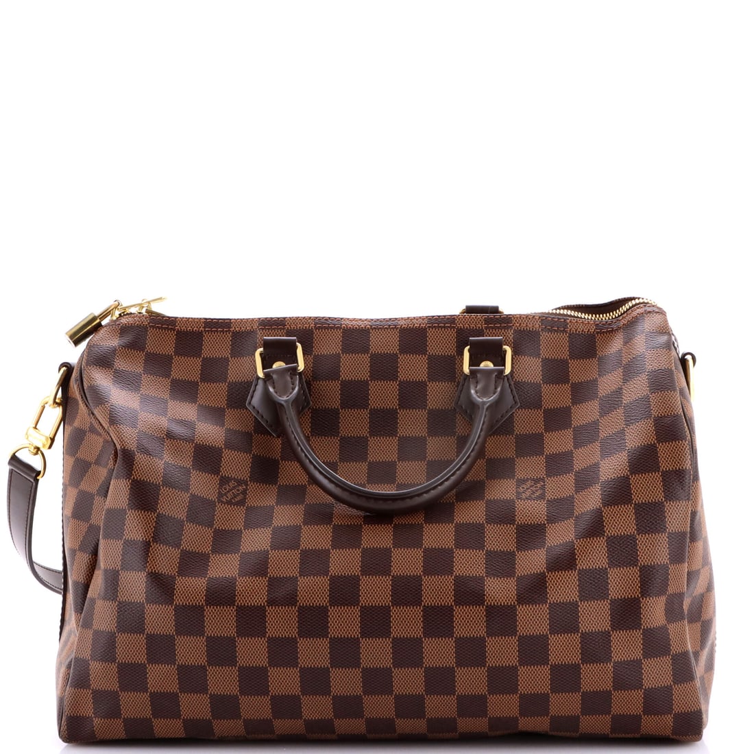 Louis Vuitton Speedy Bandouliere Bag Damier: Set against its lineage, this Louis Vuitton Speedy reads as a measured example of the line, built around the rolled top handles, the curved silhouette and the front-and-back symmetry that have made it