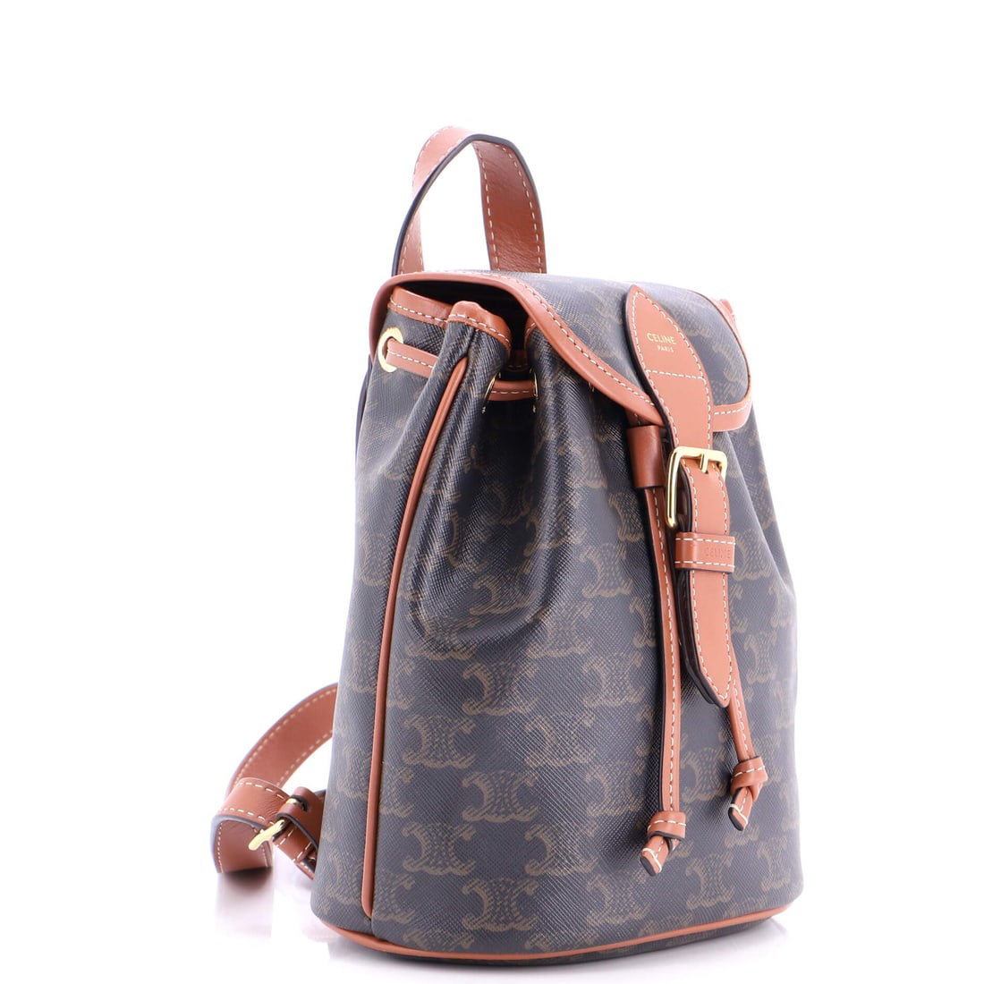 Celine Folco Backpack Triomphe Coated Canvas Mini - 2