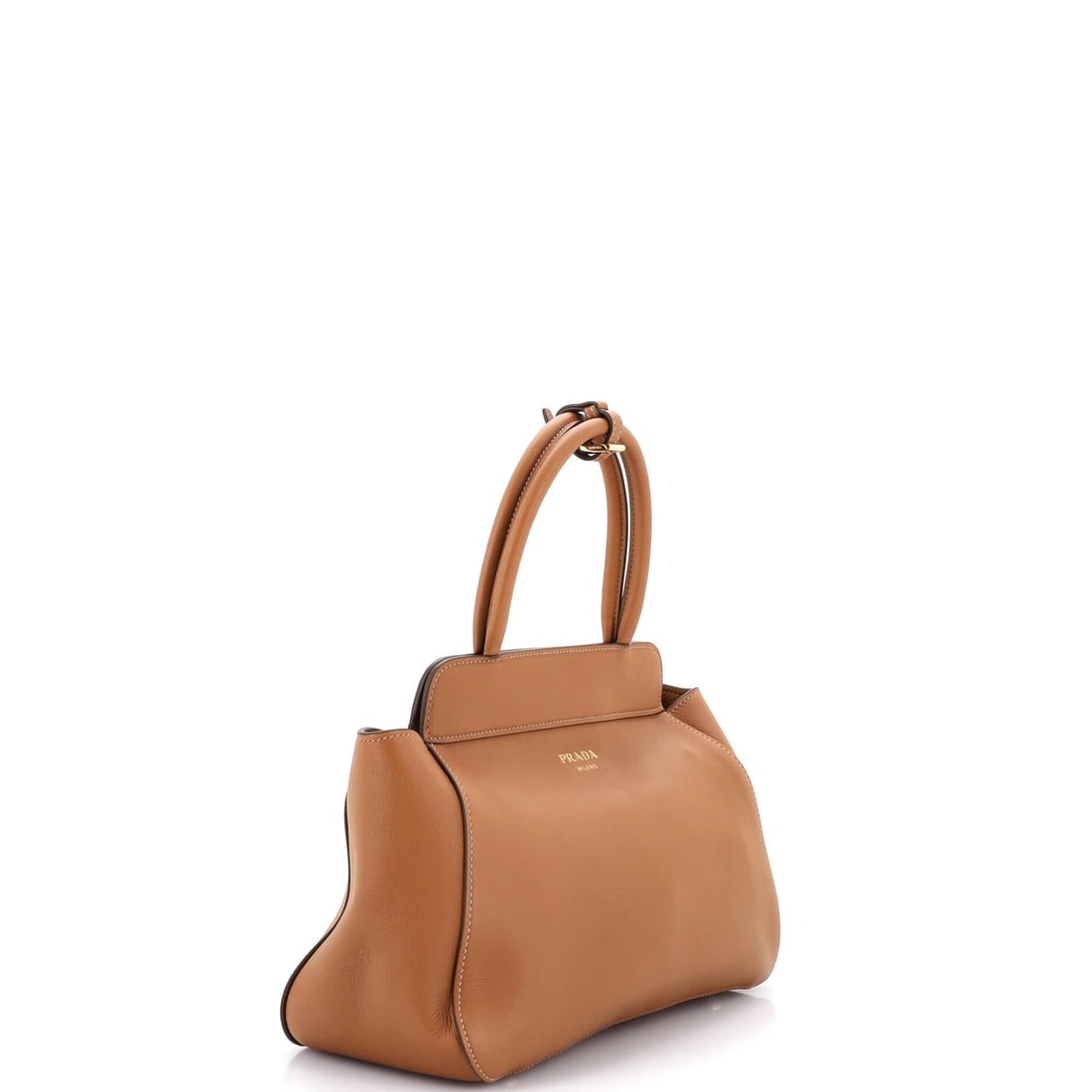 Prada Frame Tote Soft Grain Leather Medium - 2