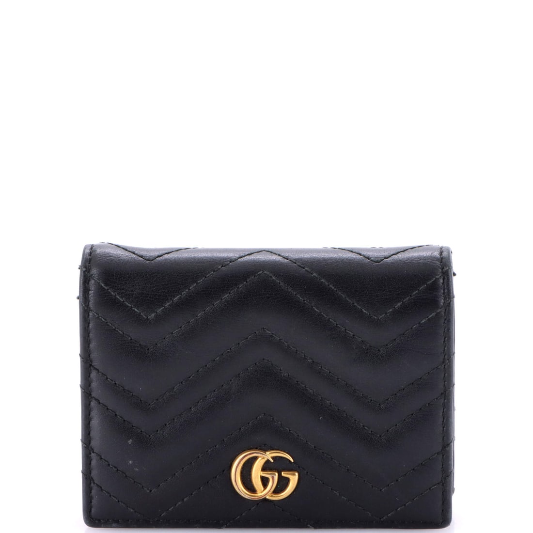 Gucci GG Marmont Flap Card Case Matelasse Leather: From Gucci, the GG Marmont Flap Card Case carries the maison's small-goods signature into the kind of everyday object that quietly out-earns its price tag. The build is in matelasse, the quilted padde