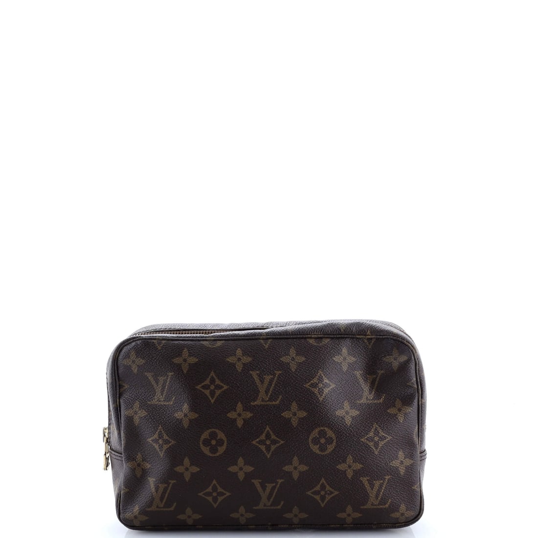 Louis Vuitton Trousse Toiletry Pouch Monogram Canvas 23: The Trousse Toiletry Pouch from Louis Vuitton sits in the maison's pouch language with the finish-work the house applies to its larger handbags. It carries the unmistakable hand of Monogram coated can