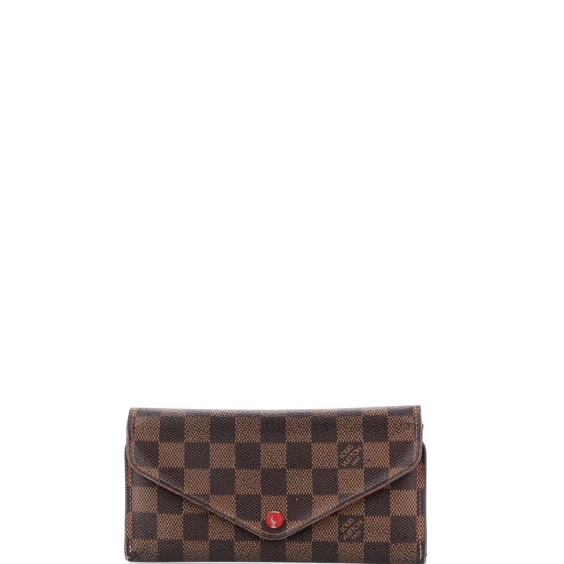 Louis Vuitton Sarah Wallet NM Damier: Louis Vuitton's Sarah Wallet NM is one of the small leather goods the house treats with the same care as its handbags, and it shows in the finish. Construction sits in the Damier coated canvas, Vuitto