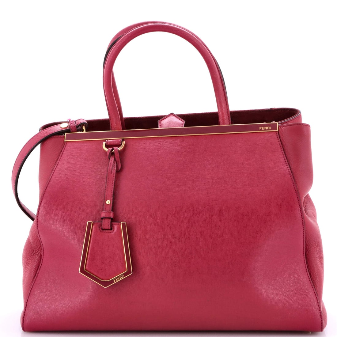 Fendi 2Jours Bag Leather Medium: Fendi's 2Jours Bag is a study in measured architecture, the kind of carry that telegraphs taste before it ever signals brand. Cut in Leather, it has the considered hand a careful collector recognizes 