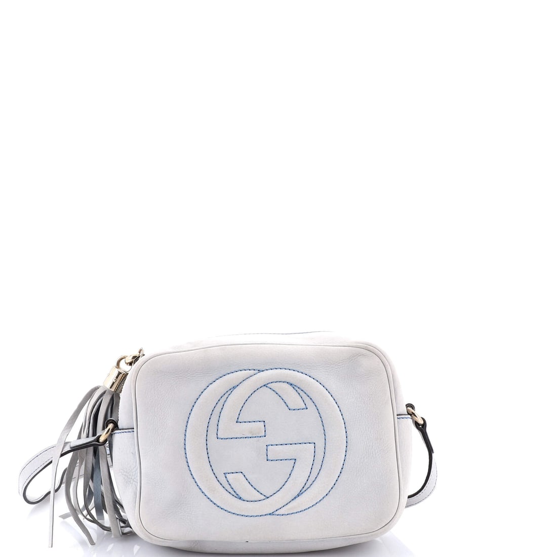 Gucci Soho Disco Crossbody Bag Nubuck Small: The Soho Disco Crossbody Bag is one of Gucci's most translatable silhouettes, a piece that adjusts to its wearer rather than the other way around. Cut in Nubuck, it has the considered hand a careful c