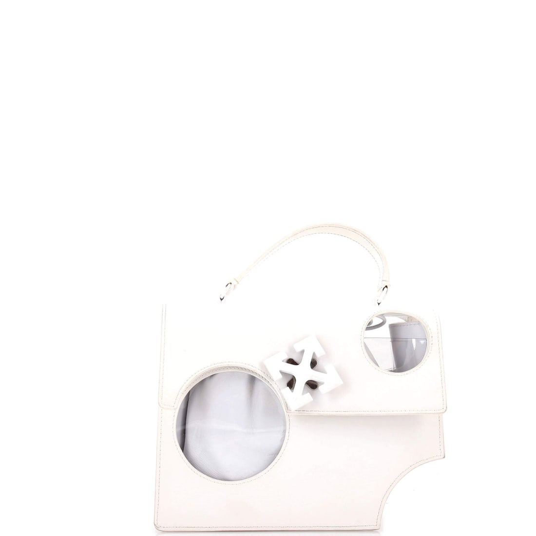 Off White Jitney 2.8 Meteor Holes Bag Leather with PVC: From Off White, this Jitney 2.8 Meteor Holes Bag arrives in a configuration the house designed to read as both deliberate and easy. The build sits in Leather with PVC, finished to the standard that de