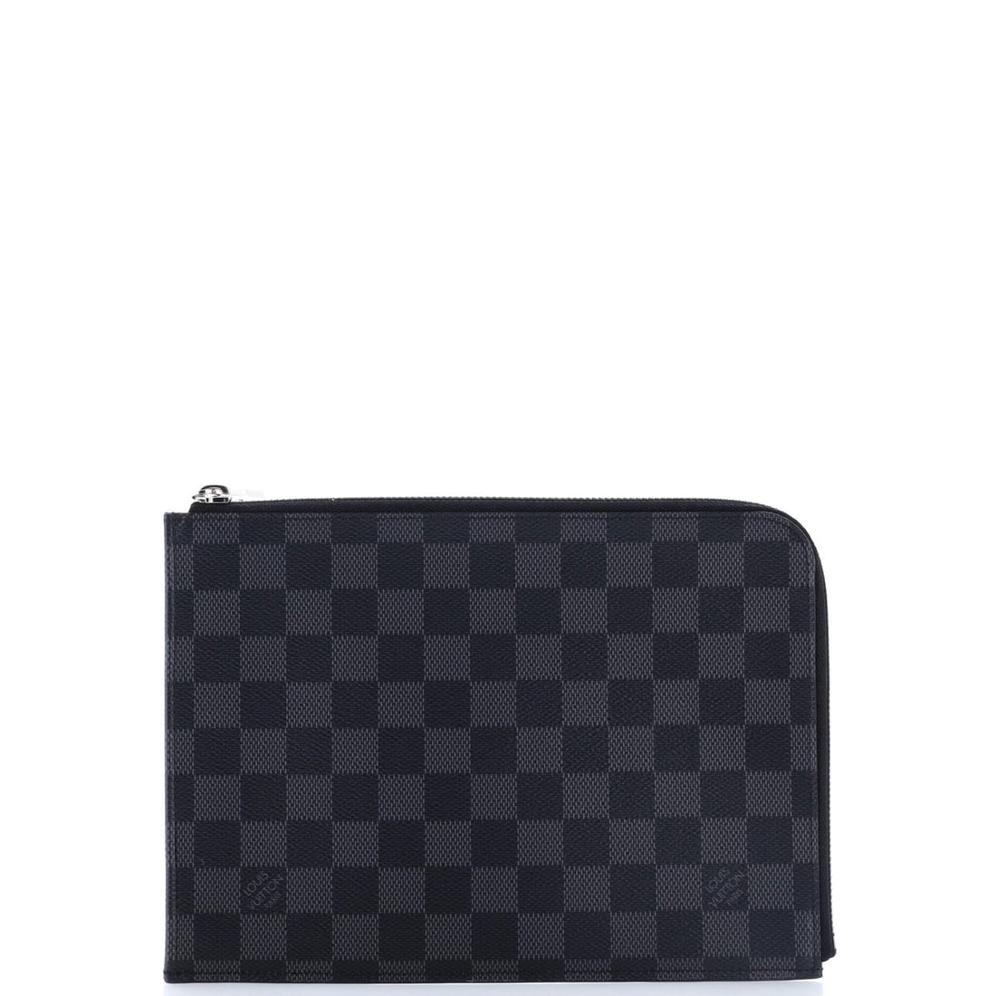 Louis Vuitton Pochette Jules Damier Graphite PM: The Pochette Jules from Louis Vuitton reads as a thoughtful piece of bag-making, with construction that prioritizes posture and proportion over noise. The leatherwork is in Damier Graphite, the slate-
