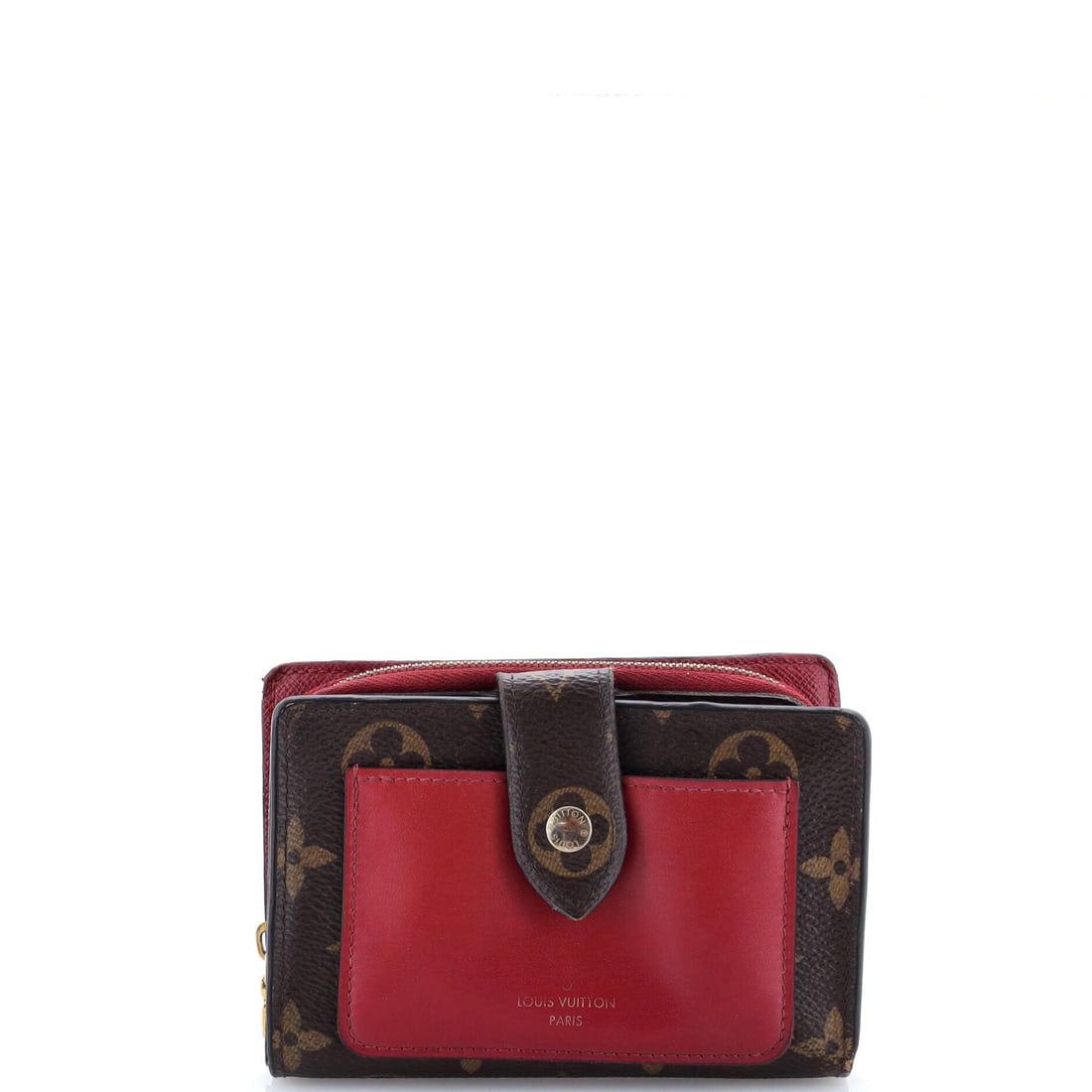 Louis Vuitton Juliette Wallet Monogram Canvas and Leather: Louis Vuitton's Juliette Wallet brings the same atelier discipline the house applies to its handbags to a piece sized for the pocket. The leatherwork is in Monogram coated canvas, the house's