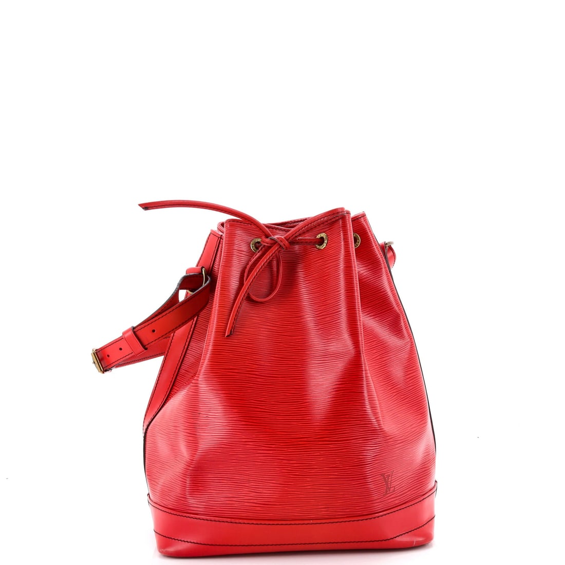 Louis Vuitton Noe Handbag Epi Leather Large: Louis Vuitton's Noe Handbag arrives as a model whose silhouette has held its place in the conversation for reasons that are easy to see at a glance. Construction sits in Epi leather, Vuitton's texture