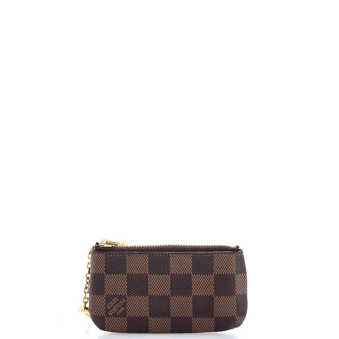 Louis Vuitton Key Pouch Monogram Canvas Small: Louis Vuitton's Key Pouch arrives as a soft-hand pouch from the house's leather-goods library, polished enough to read as deliberate at any scale. It is finished in Monogram coated canvas, the house's